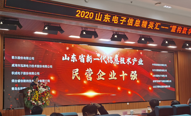 山東仁科測控總經(jīng)理楊壘榮獲“山東省電子信息行業(yè)新銳企業(yè)家”稱號