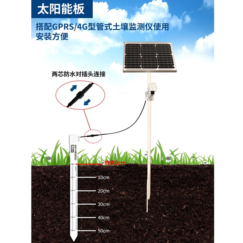 管式土壤墑情監(jiān)測儀配套太陽能供電系統(tǒng) 245